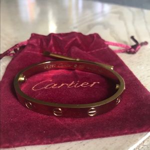 Yellow love bracelet
